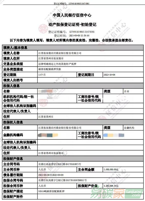 300萬(wàn)元！張家港發(fā)放蘇州首單“碳權(quán)貸”